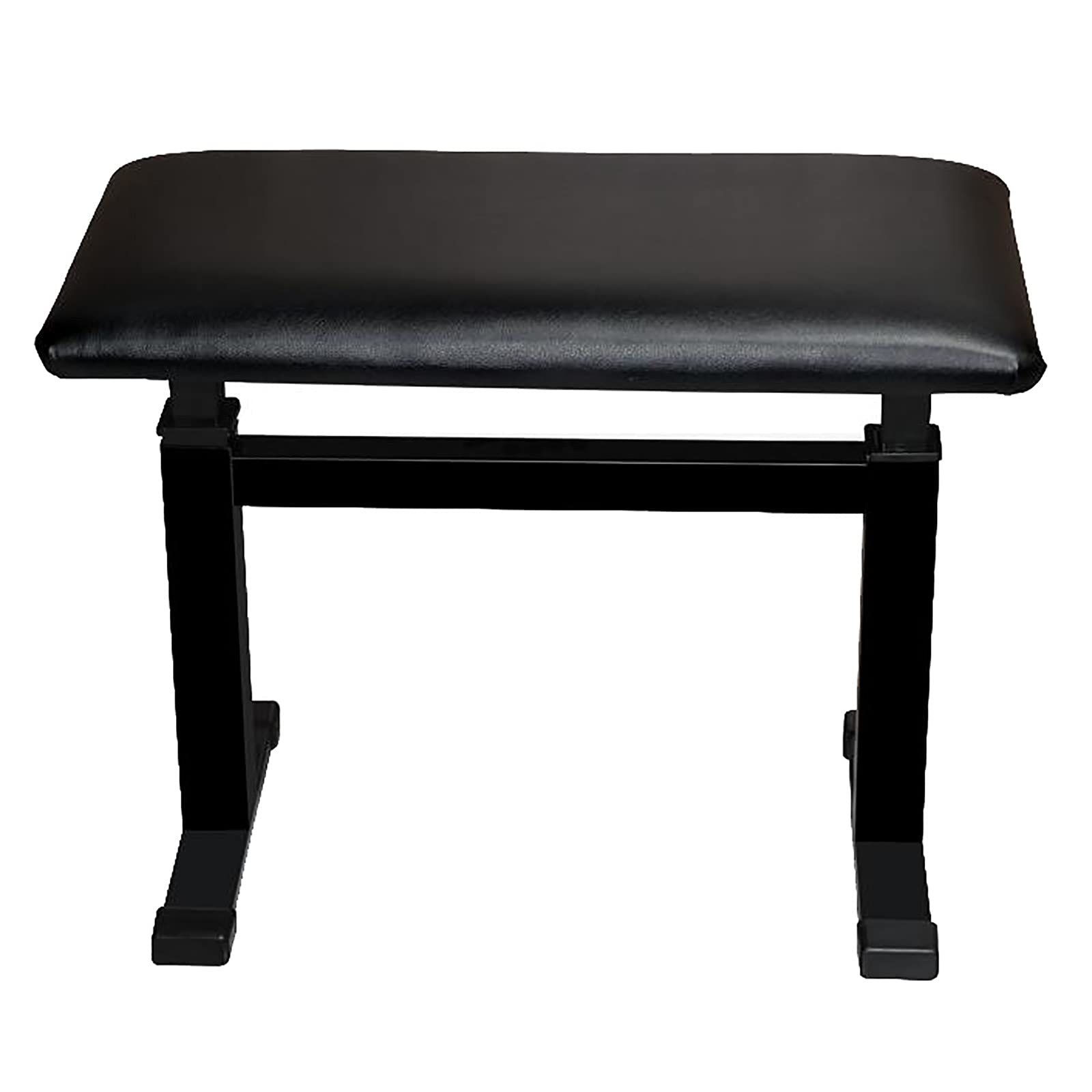 GAZOGJ Leather Piano Bench Luxury Genuine Leather Piano Stool I-Shaped Piano Bench,Hydraulic Automatic Lifting Technology,Strong Load-Bearing
