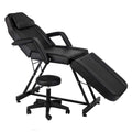 Bazhshxu 72 inches Portable Massage Bed 3 Section Professional Massage Table Height Adjustable Salon Chair Beauty Spa Bed with Adjustable Armrest,Hydraulic Stool