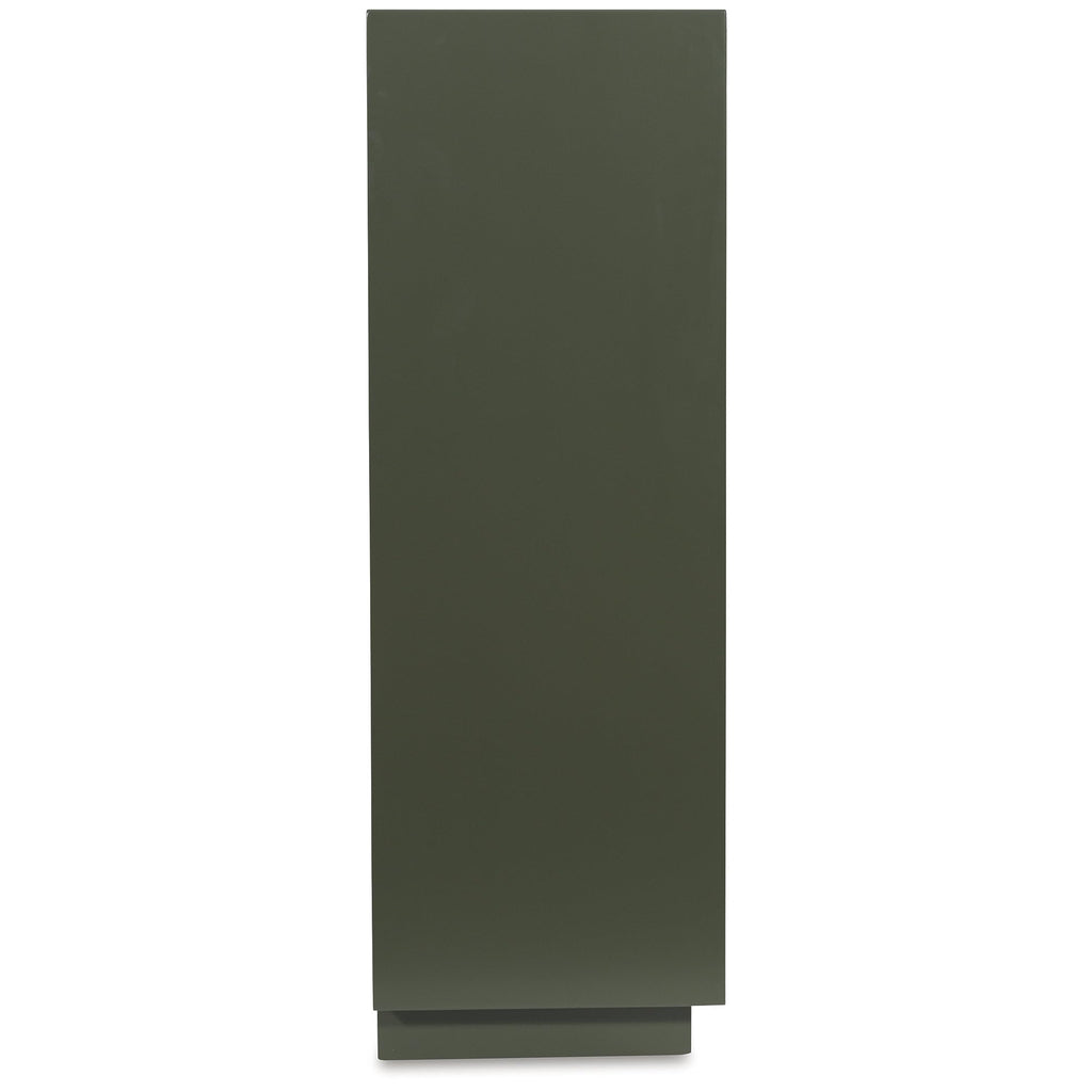 Signature Design by Ashley Geirwood Contemporary Accent Cabinet with Shelf and Geometric Pattern, Green