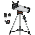 Celestron - 114LCM Computerized Newtonian Telescope - Telescopes for Beginners - 2 Eyepieces - Full-Height Tripod - Motorized Altazimuth Mount - Large 114mm Newtonian Reflector