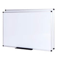 VIZ-PRO Large Magnetic Dry Erase White Board for Wall, 72 X 40 inches, Pack of 2, Aluminum Framed Whiteboard with Marker Tray for School Office Home