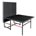 KL KLB Sport 8Ft Mid-Size Ping Pong Table, Foldable & Portable Table Tennis Table Set for Indoor Games with Net, 2 Table Tennis Paddles and 3 Balls (Black)