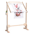 Cross Stitch Frame Wooden Cross Stitch Frame Height Adjustable Embroidery Rack Stand for Stitching Sewing Craft(US 6)