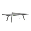 KETTLER Eden Weatherproof Stationary Outdoor Table Tennis Table with Galvanized Steel Legs and Permanent Net and Post System