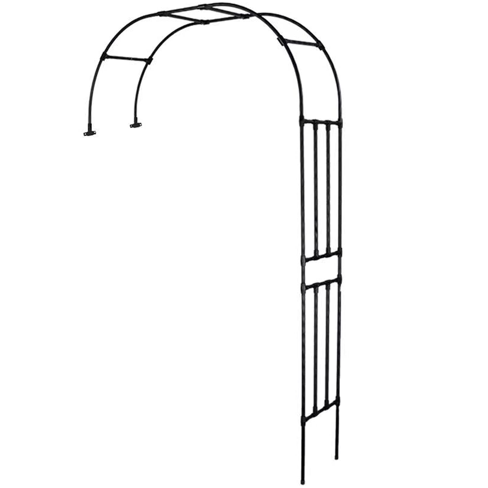Metal Rose Arch Arbor for Climbing Plants and Roses Weatherproof Pergola Archway Support Trellis for Garden Wedding Decor