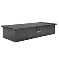 Generic Classic Wall-Mounted Styling Barber Salon Station Locking Cabinet Storage Equipment, Black