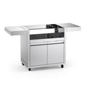Stainless Steel Grill Cart for Hygrill 4-Burner Built-In Gas Grill, Outdoor Kitchen Island with Foldable Side Shelves and Storage Cabinet