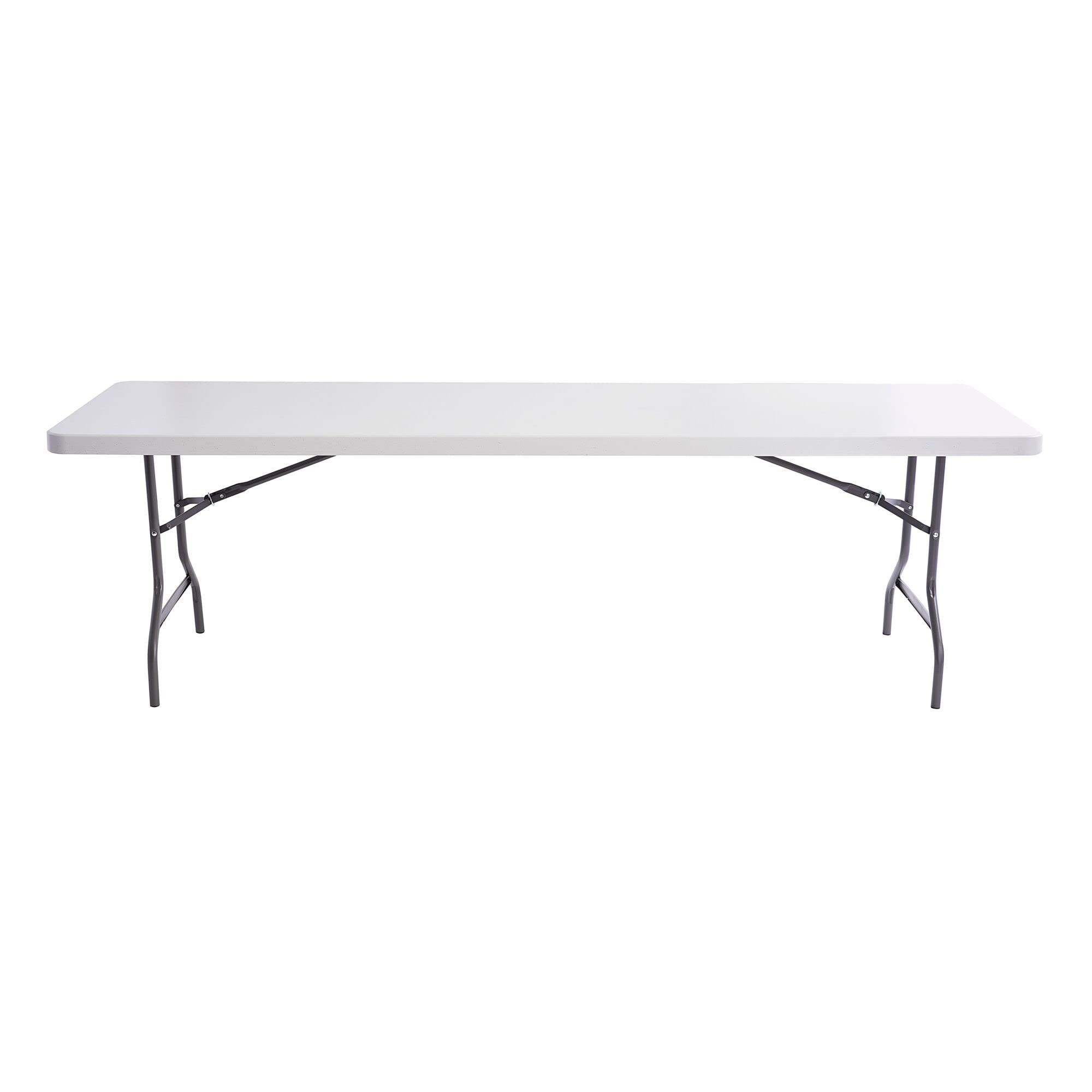 Alera 96 by 30 by 29-Inch Resin Rectangular Folding Table, 500-Pound Capacity, Platinum