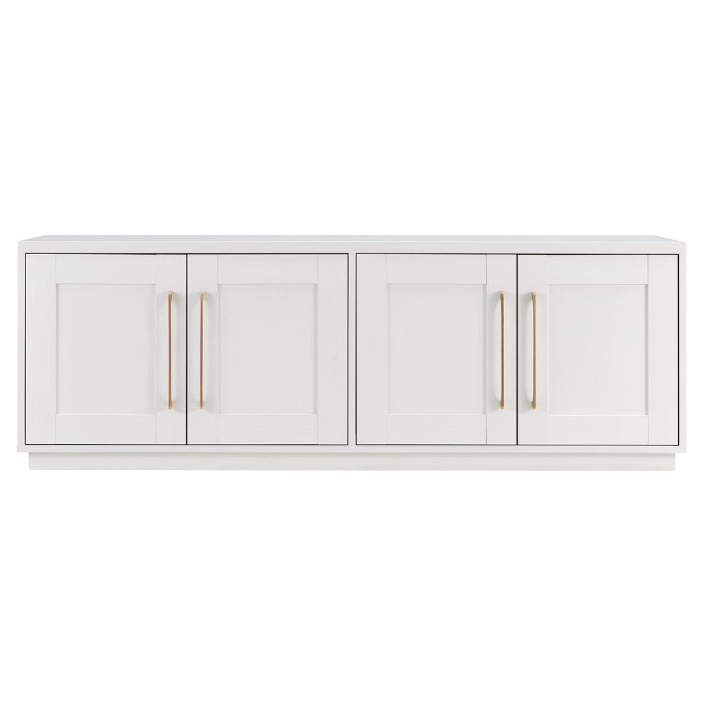 Henn&Hart Tillman Rectangular TV Stand for TV's up to 80" in, 68" Wide, White