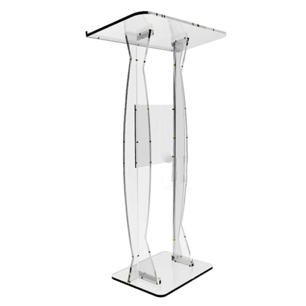 LaseVe Podium Podium Acrylic Lectern Pulpit Church Podium Banquet Stage Host Hotel Welcome Desk Auditorium Reception Desk Company Conference Table