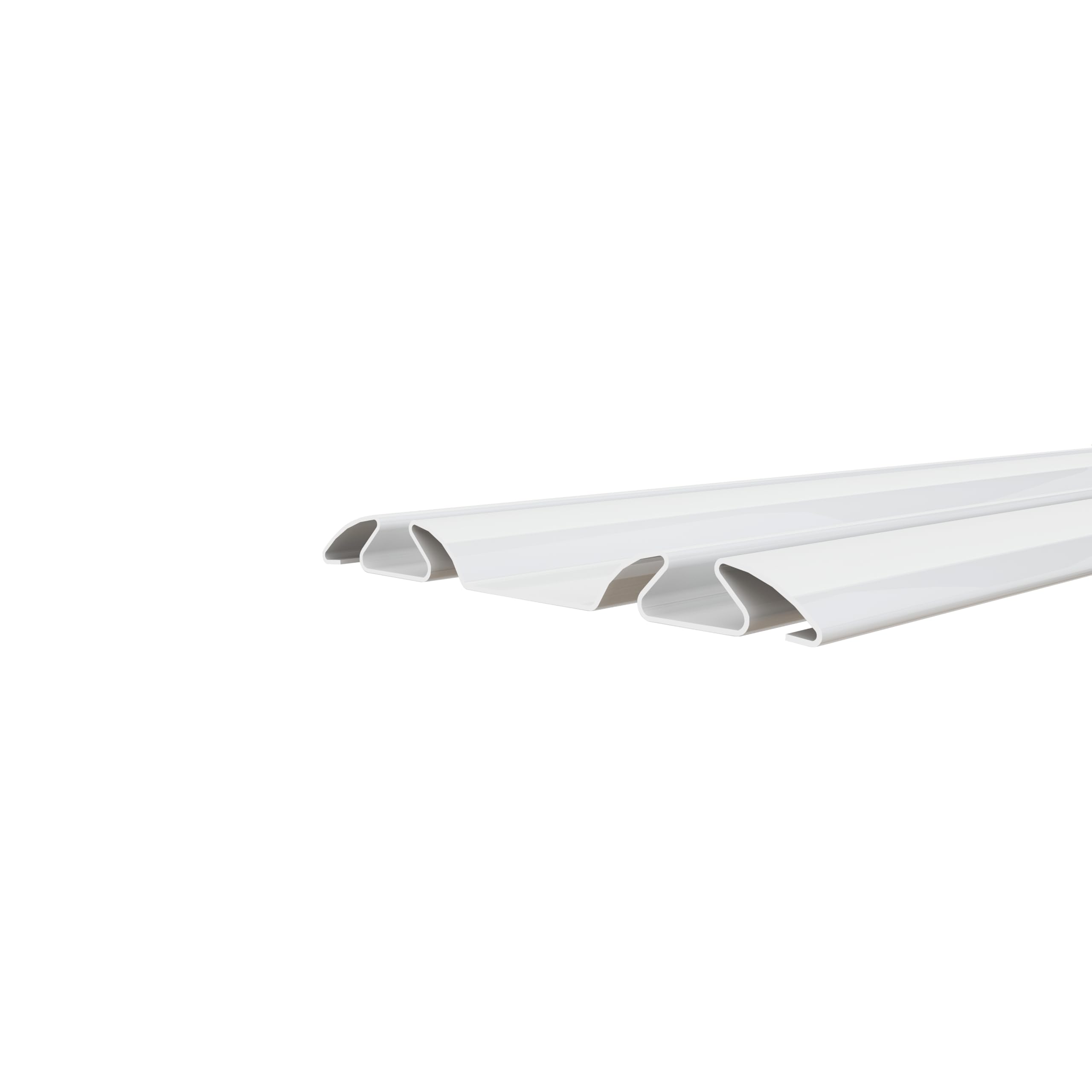 48 in. x 80 in. Mirror White Steel Frame Interior Closet Sliding Door with White Trim and Hardware Kit