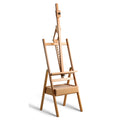 Easel Stand for Artist - Wooden H-Frame Studio Easel with Storage Drawer, Adjustable Height, Sturdy Wood Art Easels for
