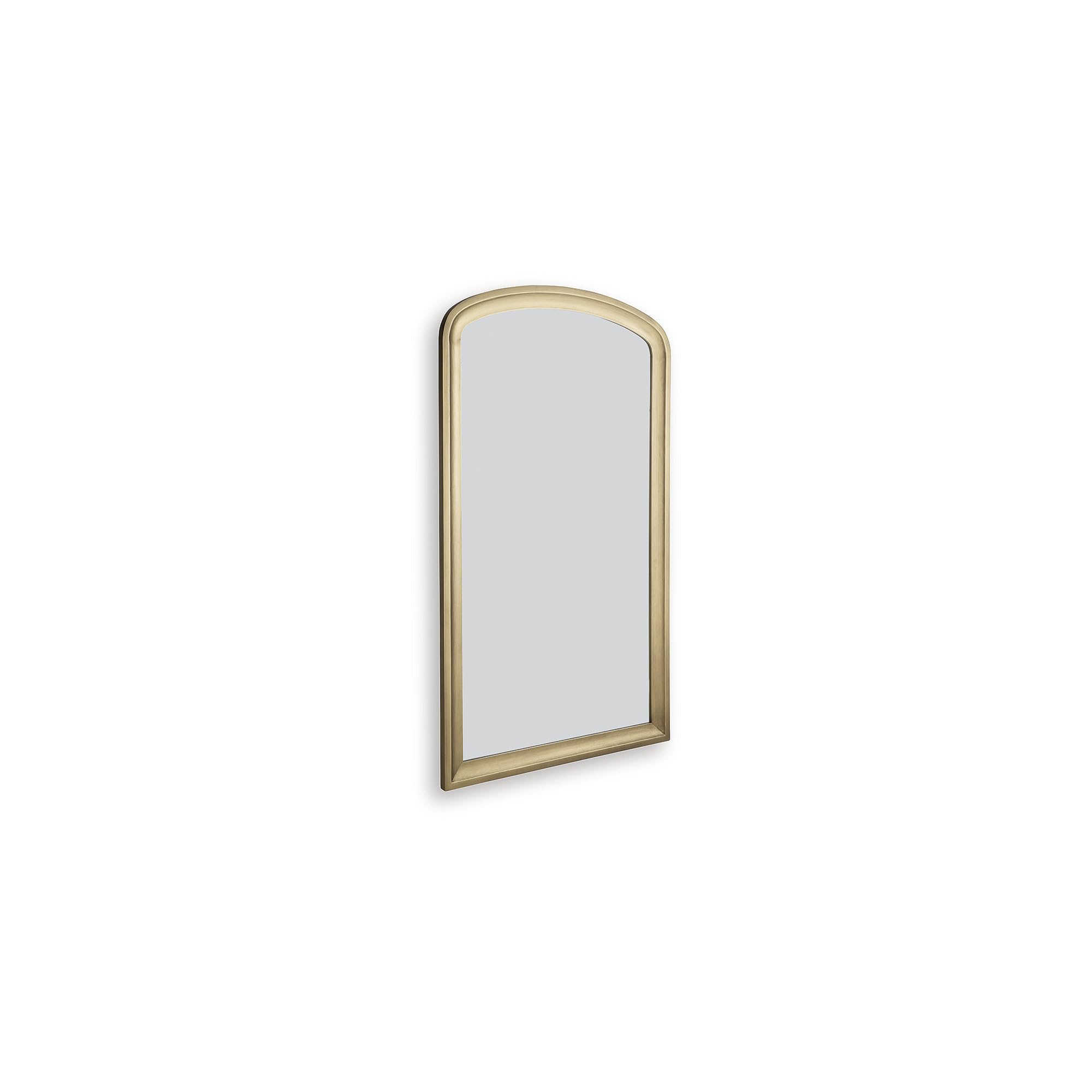 Signature Design by Ashley Fintan Modern Full Length Arched Floor Mirror with Thick Frame, Gold