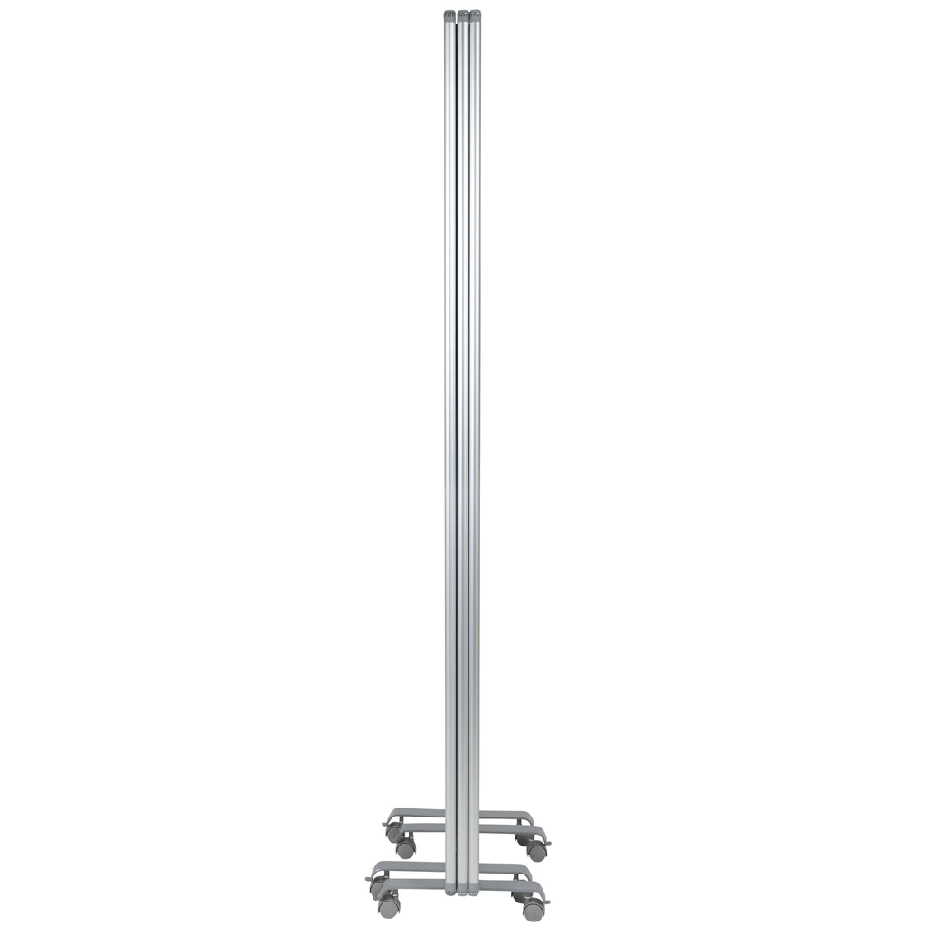 Flash Furniture Raisley 3-Section Mobile Magnetic Whiteboard Partition for Classrooms or Offices, Rolling Dry Erase Board Room Divider, 72"H x 24"W