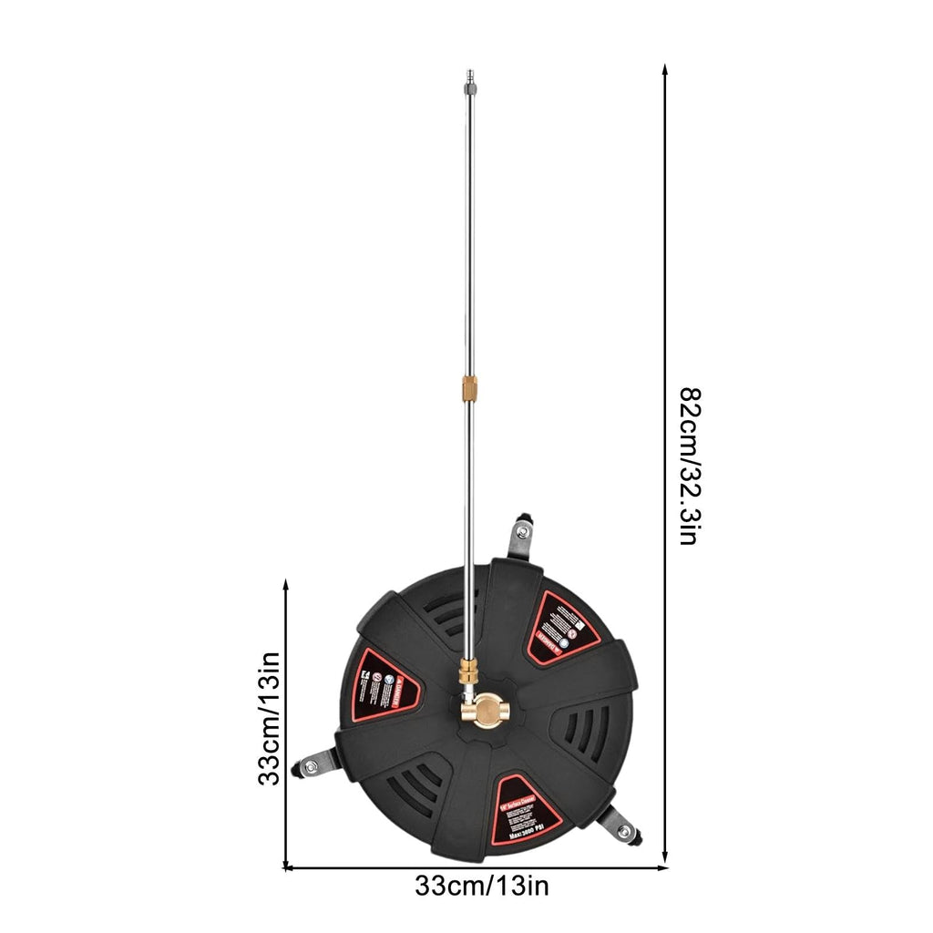 TRELVEX Pressure Washer Surfaces Cleaner | Surfaces Cleaner Attachment | Rotating Surfaces Cleaner | Driveway Surfaces Cleaner, Deck Pressure Washer Attachment, Concrete Cleaner for Pressure Washer