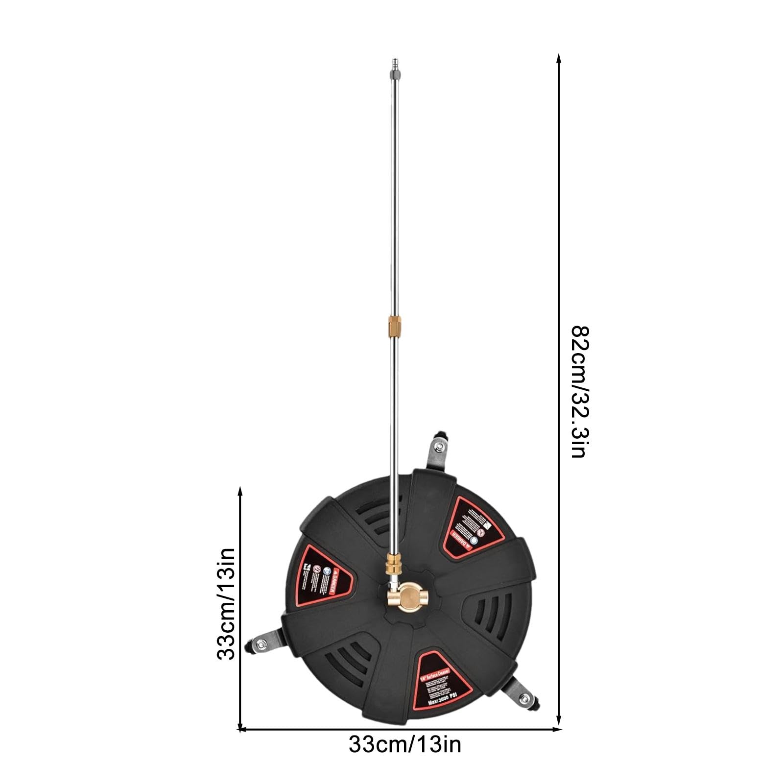 TRELVEX Pressure Washer Surfaces Cleaner | Surfaces Cleaner Attachment | Rotating Surfaces Cleaner | Driveway Surfaces Cleaner, Deck Pressure Washer Attachment, Concrete Cleaner for Pressure Washer