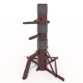 MR Wing Chun Dummy, Wooden Mook Yan Jong, IP Man Training Target with Tripod Base, Adjustable Height Mook Yan Jong Training with 3 Striking Pad, Martial Arts Traditional Kung Fu Training Dummy