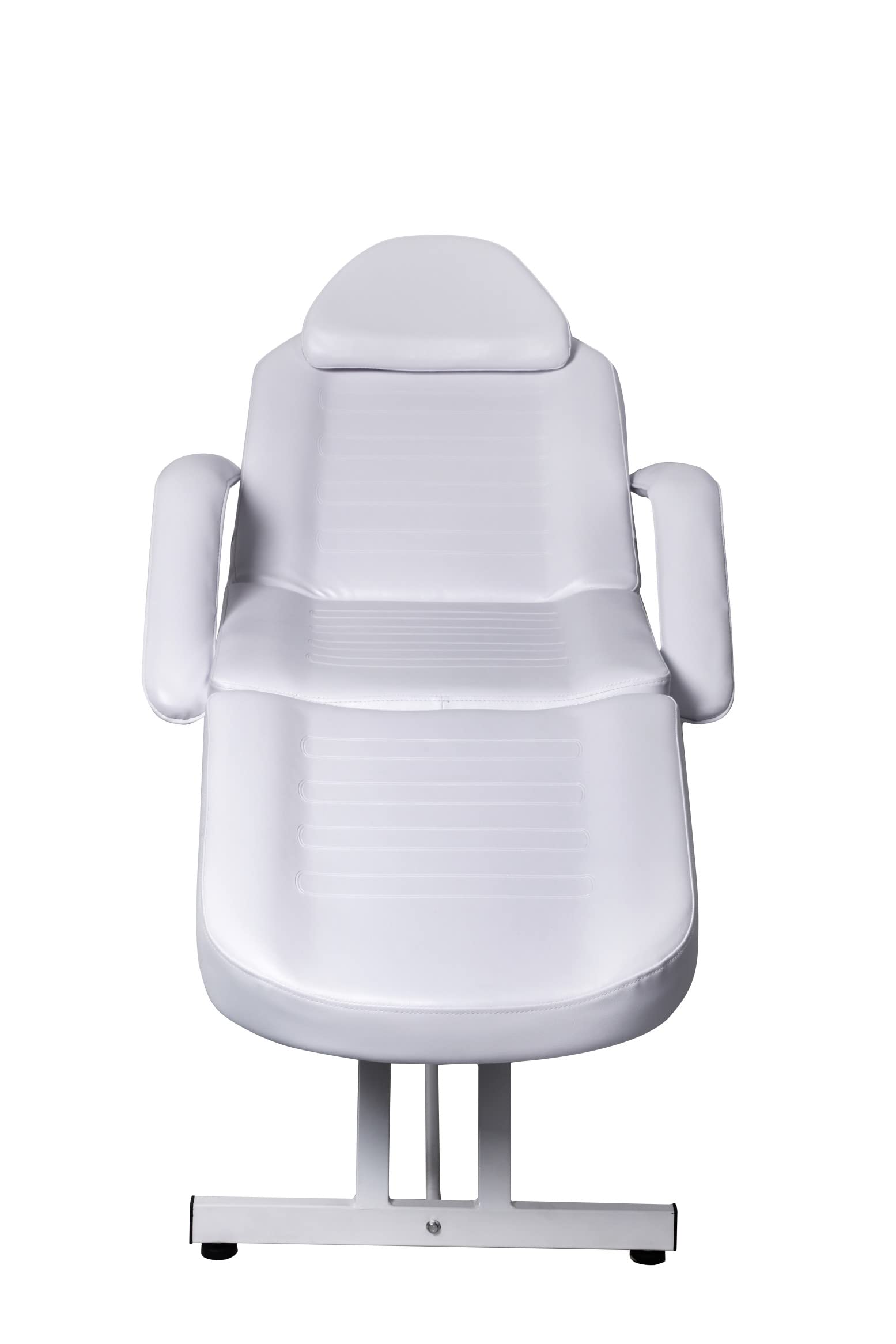 Salonsunny White Beauty Facial Tabel Bed Chair Professional Massage Adjustable Tattoo Chair Salon Bed with Hydraulic Stool
