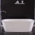 Miseno MNO7132SFSO 71" Free Standing Acrylic Soaking Tub with Center Drain - White