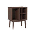 LIAN16PENG CD Rack Retro Vinyl Record Cabinet Magazine Storage Bookcase Wooden Sofa Sideboard Disc Rack