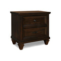 New Classic Furniture Sevilla Wood 2-Drawer Nightstand, Walnut