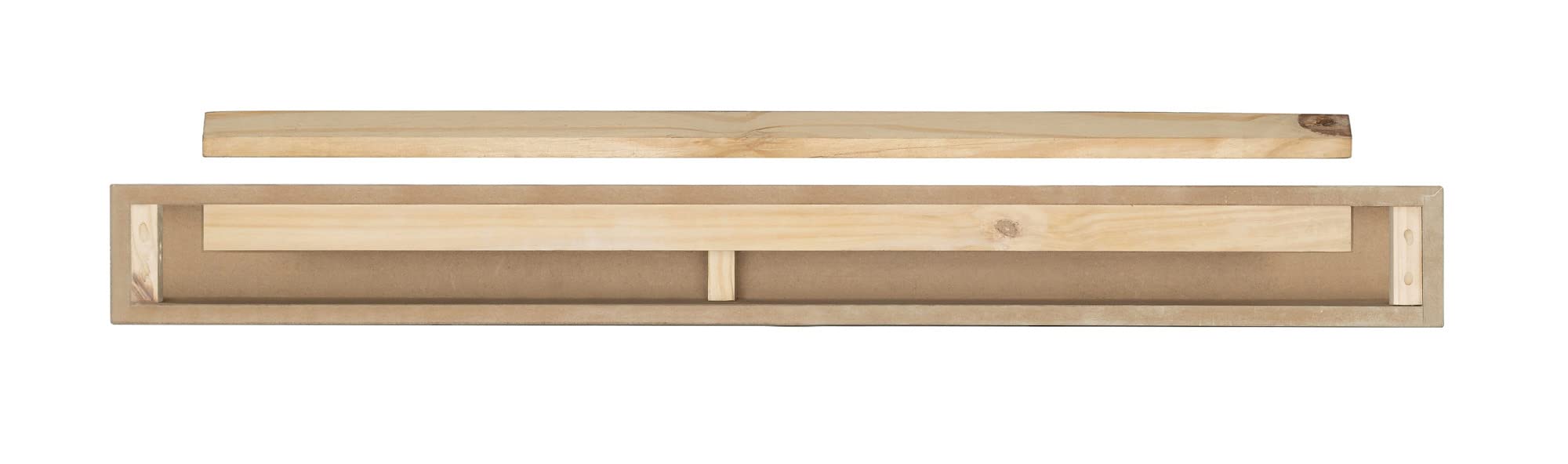Pearl Mantels ARYB60612 Premium Grade A MDF White mantel shelf, Crisp White paint, 60"L x 9"D x 5"H, The perfect compliment to your hearth and home