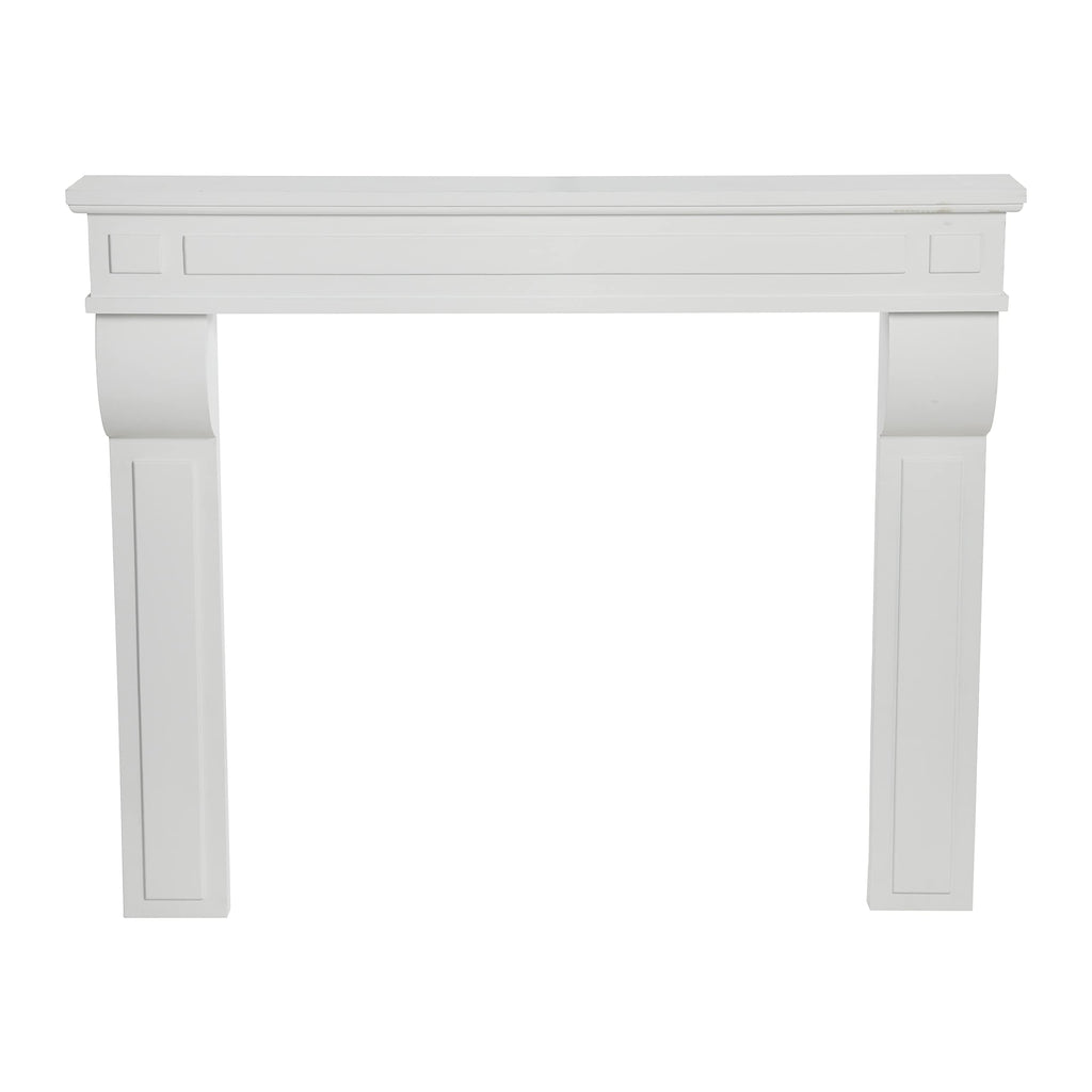 Creative Co-Op Lodge Fireplace Mantel, White