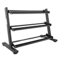 TKO 3-Tier Rail DB Rack Black (Dumbbells Sold Separately)