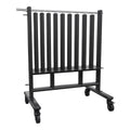 Power Systems Premium Dumbbell Storage Rack – Mobile Weight Rack with Wheels, Heavy Duty Steel Organizer for Home Gym, Fitness Studio & Commercial Use, Secure Space Saving Design (Rack Only)