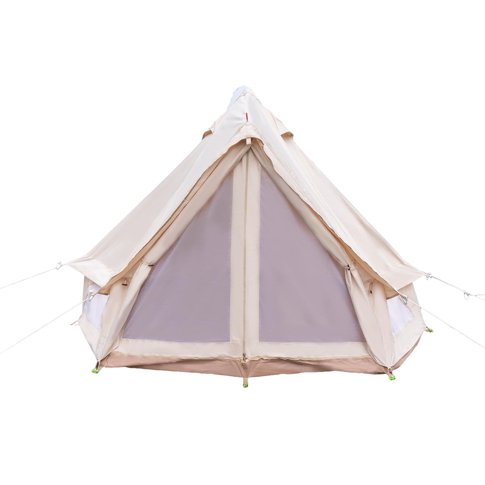 Yurt Tent,Glamping Tents Canvas Bell Tent Waterproof Camping & Glamping 4 Season Yurt 3M 2~3 Person