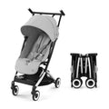 Cybex Libelle 2 Travel pockit Baby Stroller - Lightweight Carry-On Travel Stroller for Airplane with One-Hand Recline, Compatible with CYBEX Car Seats, Fog Grey
