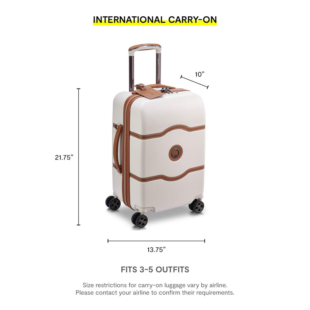 DELSEY PARIS Chatelet Air 2.0 Hardside Luggage with Spinner Wheels, Angora, 3 Piece Set, (19/24/28)