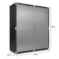 Heavy-Duty Commercial Storage Cabinet (Satin Graphite Black, 60" W x 24" D x 72" H)