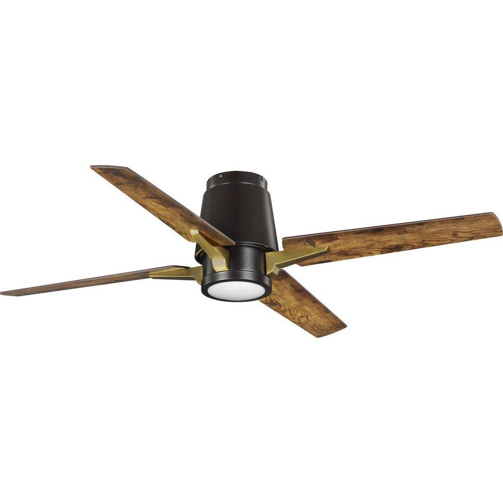 Progress Lighting Lindale Collection 52" Four-Blade Architectural Bronze Ceiling Fan