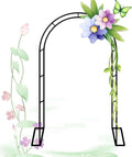 Large Steel Rose Arch Trellis Archway for Climbing Plants Decorative Garden Metal Arches Outdoor Wedding Decoration 180cm x 220cm / 300cm x 220cm (White W3meters*H2.2M)