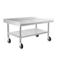 HARDURA Stainless Steel Equipment Stand Metal Prep Table with Casters 30"X 48" NSF 430 for Commercial Food Prep