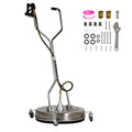 cciyu 24 Inch Stainless Steel Surface Cleaner Pressure Washer Attachments 3/8" Quick Connector
