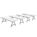 LIFETIME 8-Foot Folding Tables, 4-Pack, White Granite