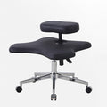 Meditation Chair,Cross Legged Chair, Height Adjustable Ergonomic Office Chair Kneeling, Office Furniture for Small Spaces Criss Cross Chair(Black)