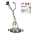 cciyu 20 Inch Stainless Steel Surface Cleaner Pressure Washer Attachments 3/8" Quick Connector