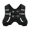 Weighted Vest with Reflective Strips for Fitness Training Workout, Strength Training, Running, Muscle Building, Weight Loss, Weightlifting (20lb Lycra fabric)