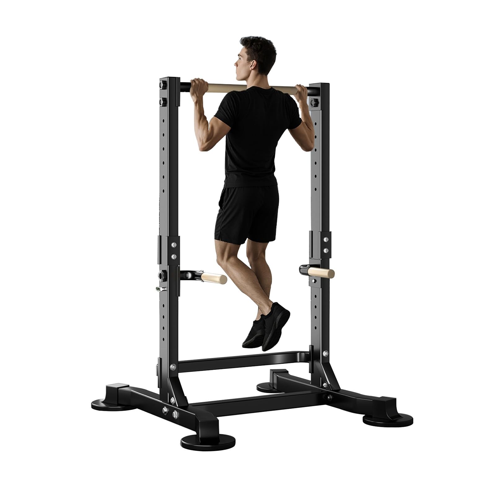Freestanding Pull Up Bar Power Tower Multifunction Dip Station Adjustable Workout Chin Up Bar Strength Training Equipment Home Gym 1100lbs Support