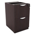 Alera Alera Valencia Series Full Pedestal File, Left Or Right, 2 Legal/Letter-Size File Drawers, Espresso, 15.63" X 20.5" X 28.5"