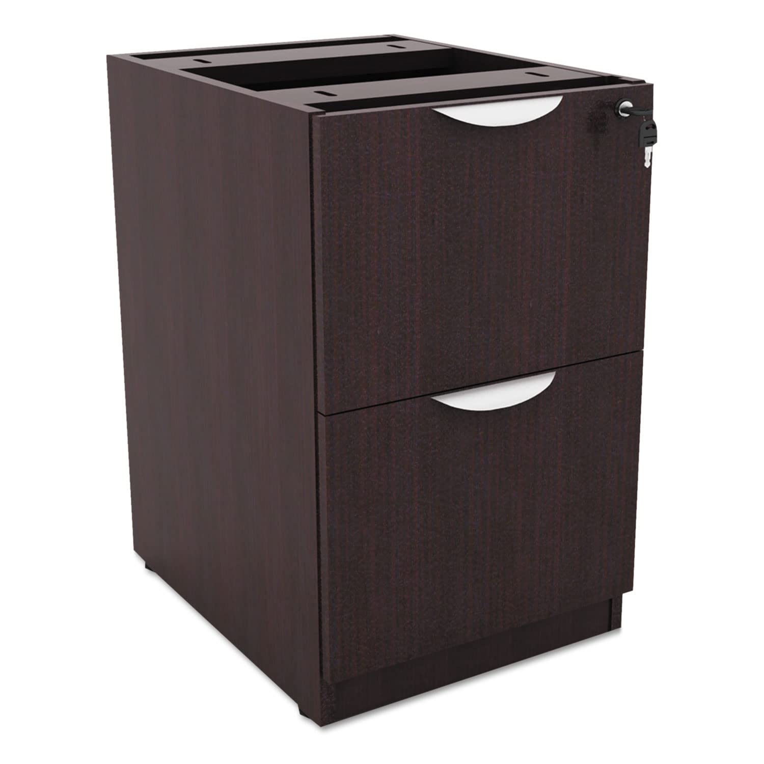 Alera Alera Valencia Series Full Pedestal File, Left Or Right, 2 Legal/Letter-Size File Drawers, Espresso, 15.63" X 20.5" X 28.5"