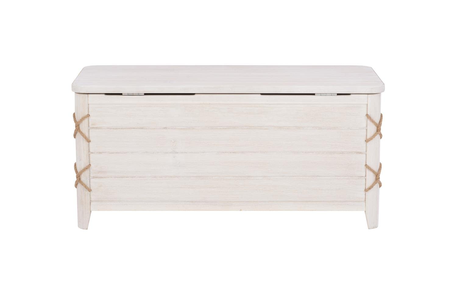 Linon Brosnan Rope Cedar Chest White