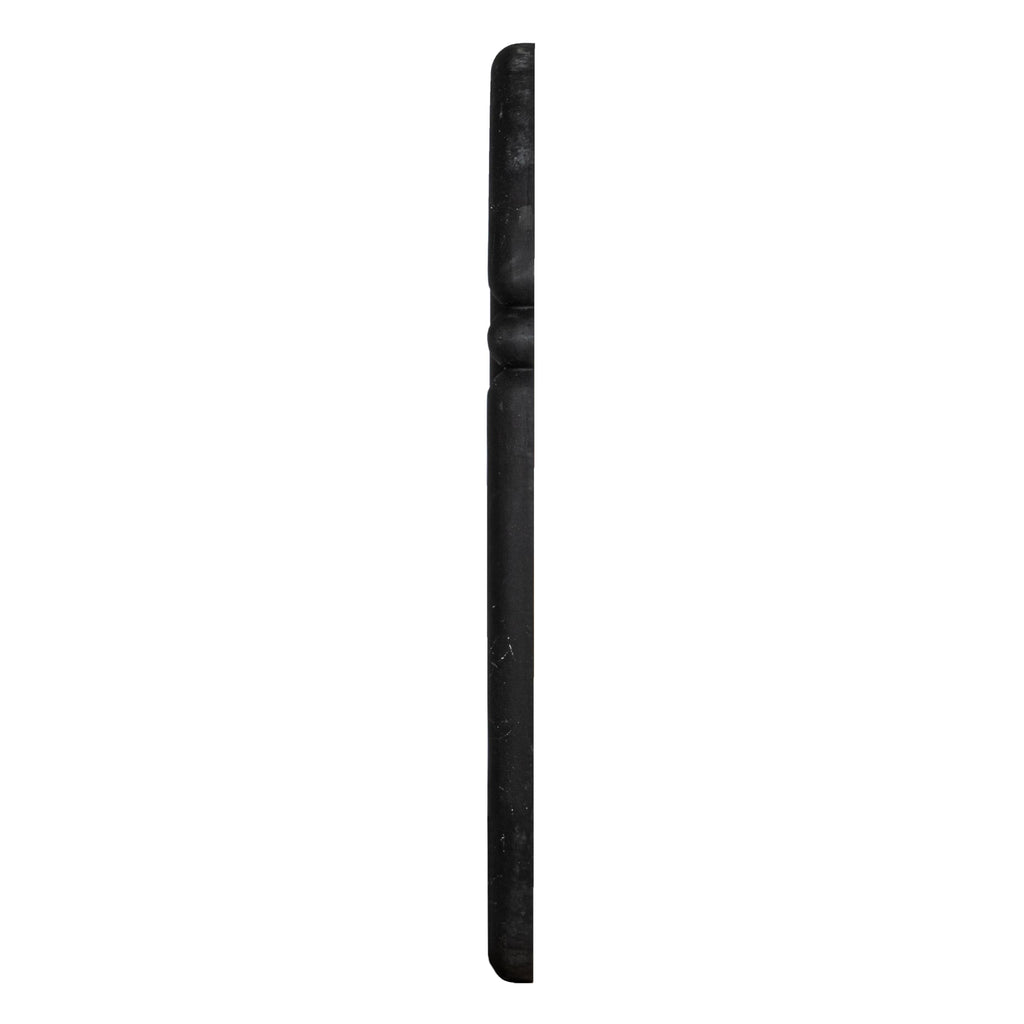 Creative Co-Op Oval Wood-Framed Wall Mirror, Black