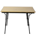 OPPWONG Portable Aluminum Alloy Folding Table Camping Picnic Desk with Easy Assembly No Tools Needed for Outdoor BBQ Dining