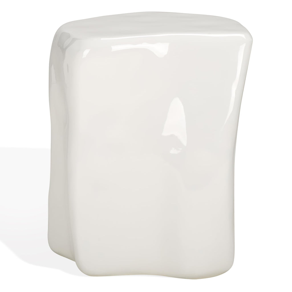 SAFAVIEH Couture Collection Wynnona Contemporary White Concrete Accent Table (Fully Assembled)