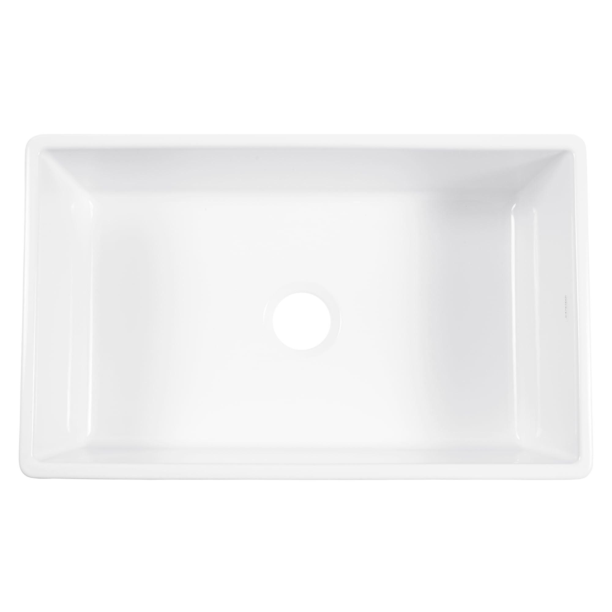 Sinkology Austen 30 Inch Farmhouse Sink Matte Black Fireclay Apron Front Single Bowl – Deep Basin, Undermount, Fits 33 Inch Cabinet