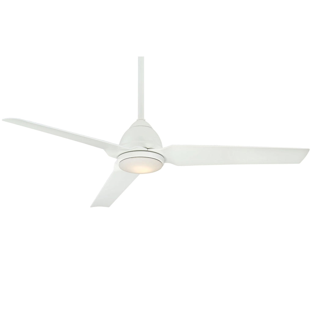 Minka-Aire F753L-WHF, JAVA LED 54" 3-Blade Ceiling Fan in Flat White Finish